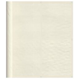 Berkfield Home Balcony Screen Cream 120x700 cm 100% Polyester Oxford - thumbnail 2