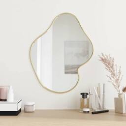 Berkfield Home Wall Mirror Gold 50x40 cm - thumbnail 2