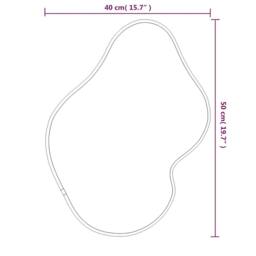 Berkfield Home Wall Mirror Gold 50x40 cm - thumbnail 6