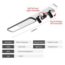 Garwarm 3-Light Track Ceiling Light, Acrylic, Dimmable Control - thumbnail 5