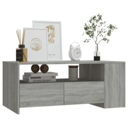 Berkfield Home Coffee Table Grey Sonoma 102x55x42 cm Engineered Wood - Size: 102 x 55 x 42 cm - thumbnail 6