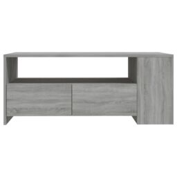 Berkfield Home Coffee Table Grey Sonoma 102x55x42 cm Engineered Wood - Size: 102 x 55 x 42 cm - thumbnail 3