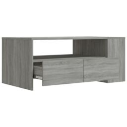 Berkfield Home Coffee Table Grey Sonoma 102x55x42 cm Engineered Wood - Size: 102 x 55 x 42 cm - thumbnail 4