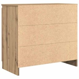 Berkfield Home Sideboard with Drawer Artisan Oak 71x35x65 cm Engineered Wood in Brown - Size: 71 x 35 x 65 cm - thumbnail 8