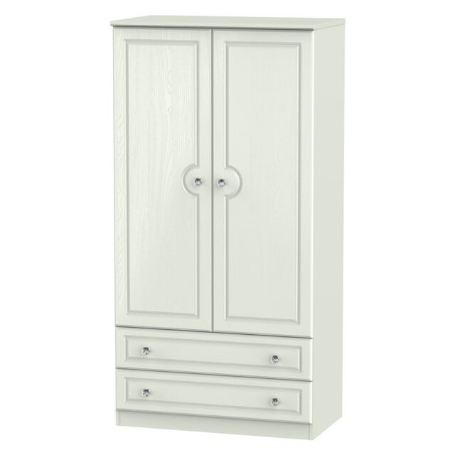 Ready Assembled 2 U Hilton Wide 2 Drawer Wardrobe (Ready Assembled) in Taupe