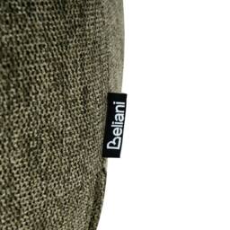 Wyld and Coco Dark Green Woven Fabric Pouffe Ottoman Drum Shape - thumbnail 5