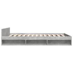 Berkfield Home Bed Frame with Drawers without Mattress Concrete Grey 140x200 cm - thumbnail 5
