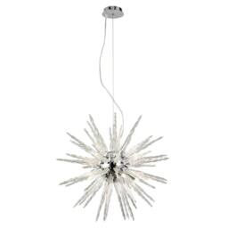 Netlighting Tropez Pendant 8 Light G9 Polished ChromeGlass in Grey - thumbnail 1