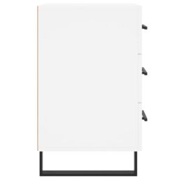 Berkfield Home Bedside Cabinet White 40x40x66 cm Engineered Wood - Size: 40 x 40 x 66 cm - thumbnail 6