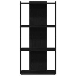 Berkfield Home Bookcase 3-Tier Black 60x30x120 cm Engineered Wood - Size: 60 x 30 x 120 cm - thumbnail 4