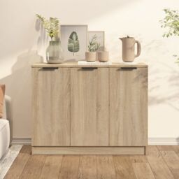 Berkfield Home Sideboard Sonoma Oak 90.5x30x70 cm Engineered Wood in Brown
