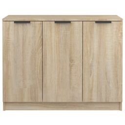 Berkfield Home Sideboard Sonoma Oak 90.5x30x70 cm Engineered Wood in Brown - thumbnail 5