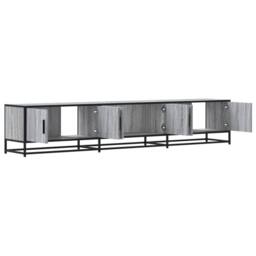Berkfield Home TV Cabinet Grey Sonoma 210x35x41 cm Engineered Wood - Size: 210 x 35 x 41 cm - thumbnail 7