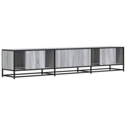 Berkfield Home TV Cabinet Grey Sonoma 210x35x41 cm Engineered Wood - Size: 210 x 35 x 41 cm - thumbnail 6