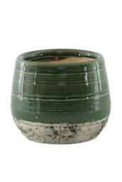 KDMD Green Hortus Sydney Reactive Glaze Pot 22 x 22.5cm - Size: 22 x 22.5 cm - thumbnail 2