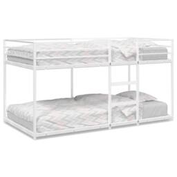 Berkfield Home Bunk Bed without Mattress White 100x200 cm Steel - thumbnail 1