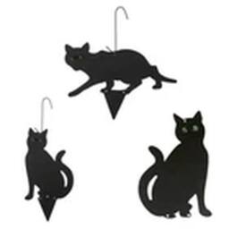 EONLION 3 Pack Garden Pest Repellent Fox Cat Scarer Deterrent in Black - thumbnail 1