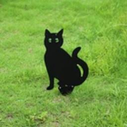 EONLION 3 Pack Garden Pest Repellent Fox Cat Scarer Deterrent in Black - thumbnail 3