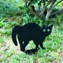 EONLION 3 Pack Garden Pest Repellent Fox Cat Scarer Deterrent in Black - thumbnail 4