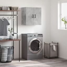 Berkfield Home Wall Cabinet Concrete Grey 60x31x60 cm Engineered Wood - Size: 60 x 31 x 60 cm - thumbnail 1