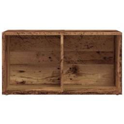 Berkfield Home LP Storage Box Old Wood 69.5x34x36 cm Engineered Wood in Brown - thumbnail 4