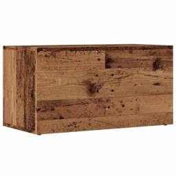 Berkfield Home LP Storage Box Old Wood 69.5x34x36 cm Engineered Wood in Brown - thumbnail 6