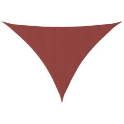 Berkfield Home Sunshade Sail Oxford Fabric Triangular 5x7x7 m Terracotta - thumbnail 3