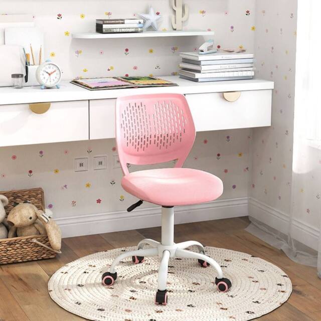 Costway Kids Desk Chair Ergonomic Adjustable Children Study Chair in Pink - image 1