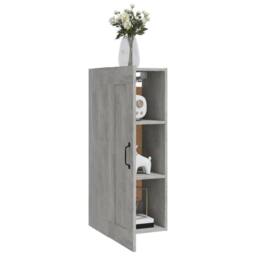 Berkfield Home Hanging Cabinet Concrete Grey 35x34x90 cm Engineered Wood - Size: 35 x 34 x 90 cm - thumbnail 4