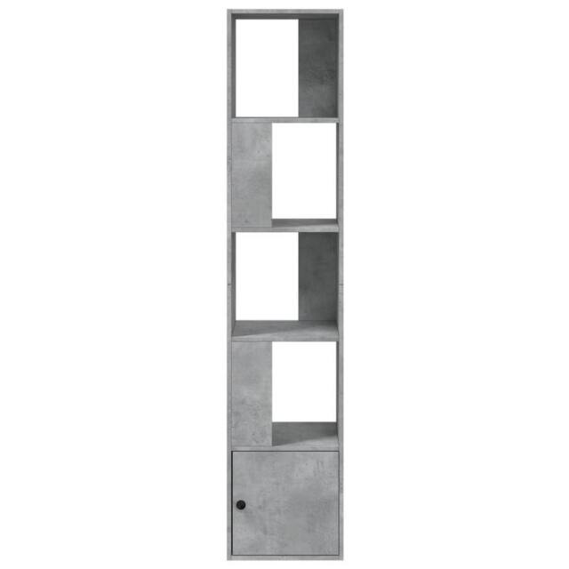 Berkfield Home Decorative Bookcase Concrete Grey 40x36x189 cm Engineered Wood - Size: 40 x 36 x 189 cm - image 1