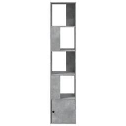 Berkfield Home Decorative Bookcase Concrete Grey 40x36x189 cm Engineered Wood - Size: 40 x 36 x 189 cm - thumbnail 1