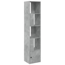 Berkfield Home Decorative Bookcase Concrete Grey 40x36x189 cm Engineered Wood - Size: 40 x 36 x 189 cm - thumbnail 3