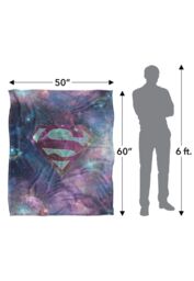 Warner Brothers Superman Logo Officially Licensed Silky Touch Super Soft Throw Blanket 152 x 127 cm in White - thumbnail 5