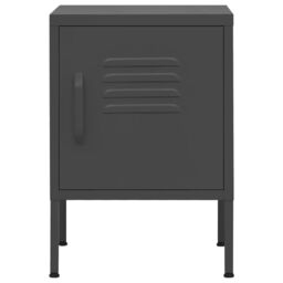 Berkfield Home Nightstands 2 pcs Anthracite 35x35x51 cm Steel - Size: 35 x 35 x 51 cm - thumbnail 3