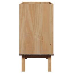 Berkfield Home Bathroom Sink Cabinet OTTA 59x40x80 cm Solid Wood Pine in Brown - Size: 59 x 40 x 80 cm - thumbnail 6