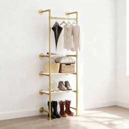 KORVIXA Gold Pipe Clothing Rack Bedroom Garment rack - Size: 500mm - thumbnail 4