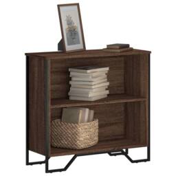 Berkfield Home Bookcase Brown Oak 80x31x74.5 cm Engineered Wood - thumbnail 2
