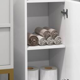 KORVIXA Bathroom Floor Cabinet in White - thumbnail 5