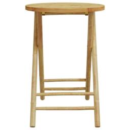 Berkfield Home Beautiful 3 Piece Bistro Set Bamboo in Brown - thumbnail 6
