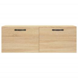 Berkfield Home Wall Cabinet Sonoma Oak 100x36.5x35 cm Engineered Wood in Light Oak - thumbnail 5