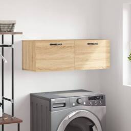 Berkfield Home Wall Cabinet Sonoma Oak 100x36.5x35 cm Engineered Wood in Light Oak - thumbnail 2