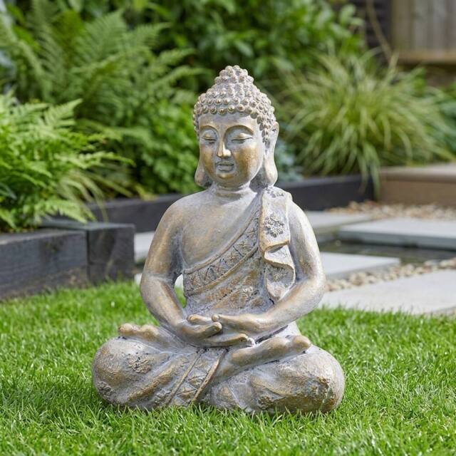 Garden Greatness Resting Buddha Figurine Garden Ornament - Size: 1 Pack - image 1