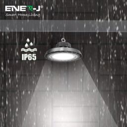 ENER-J 150W LED UFO Highbay Light CCT & Wattage Switchable IP65 in White - thumbnail 7