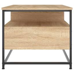 Berkfield Home Decorative Coffee Table Sonoma Oak 100x51x45 cm Engineered Wood in Light Brown - Size: 100 x 51 x 45 cm - thumbnail 7