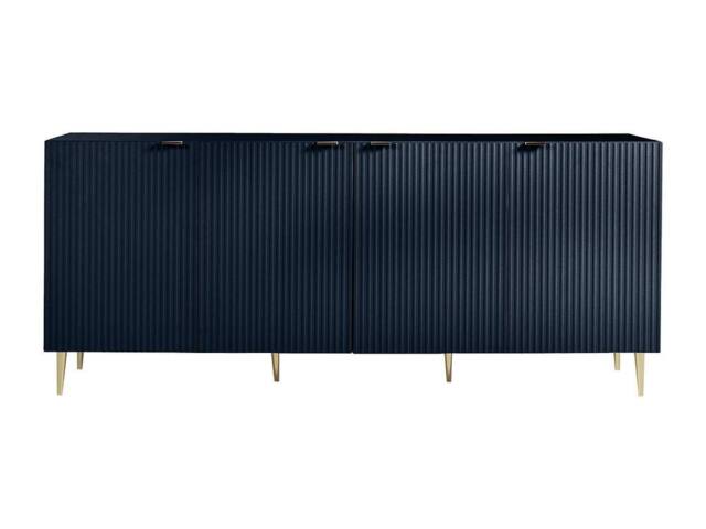 Vente-unique 4 - Door Buffet - MDF & Steel - Blue & Gold - YESINIA in Midnight - image 1