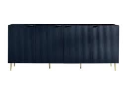 Vente-unique 4 - Door Buffet - MDF & Steel - Blue & Gold - YESINIA in Midnight