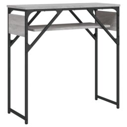 Berkfield Home Console Table with Shelf Grey Sonoma 75x30x75cm Engineered Wood - Size: 75 x 30 x 75 cm - thumbnail 6