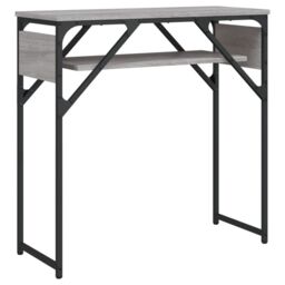 Berkfield Home Console Table with Shelf Grey Sonoma 75x30x75cm Engineered Wood - Size: 75 x 30 x 75 cm - thumbnail 2
