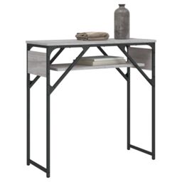 Berkfield Home Console Table with Shelf Grey Sonoma 75x30x75cm Engineered Wood - Size: 75 x 30 x 75 cm - thumbnail 3