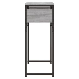 Berkfield Home Console Table with Shelf Grey Sonoma 75x30x75cm Engineered Wood - Size: 75 x 30 x 75 cm - thumbnail 5